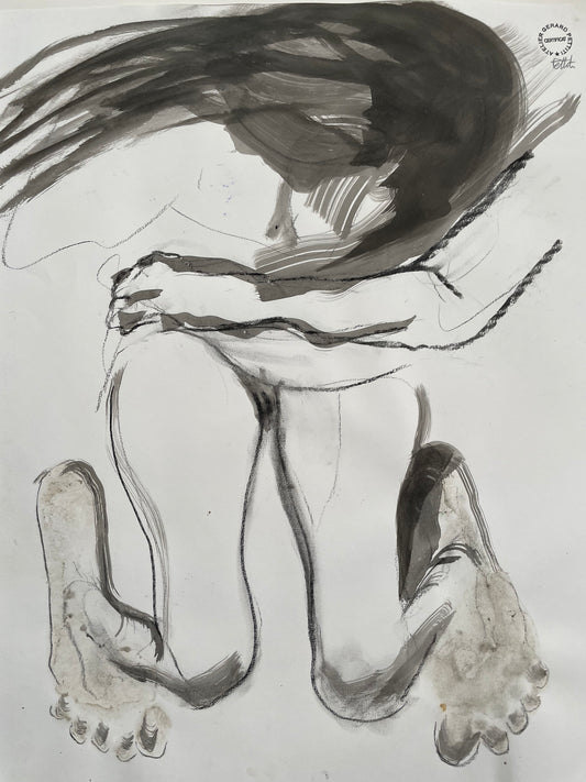 Girl in my feet, study